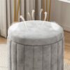 DINGZZ Makeup Stool Small Round Stool Makeup Chair Girls Stool Small Bedroom Dressing Stool Chair