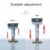 XIAOHONG 4 Pcs Adjustable Threaded Bed Frame Anti-Shake Tool Support,Bedside Headboards Prevent loosening Anti-Shake Fixer,Bedside collision prev