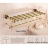 HIGOH Towel Racks,Bathroom Towel Rack Wall Mounted Towel Holder,European-Style Towel Rack,Jade Bath Towel Holder,Bathroom Rack,Double-Layer Solid