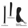 4PCS Fixed Strap Wind Protection for Large Cantilever Parasols Crank Umbrellas Wind Shield Suitable for Any Parasol with Locking Screw Black