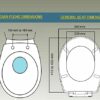 Oval Toilet SEAT Soft Close White - Easy Installation by AAN®