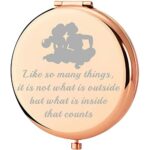 UJIMS Jasminee Princess Makeup Mirror Aladding Fans Gifts Cartoon Movie Inspired Gift for Women Girl (AladdingFansMirror)