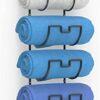 Towel Storage Rack Wall Mounted – Hanging Towel Rack for Bathroom with 6 Compartments – Metal Wine Rack Practical Towel Rail Organizer of Bathroo