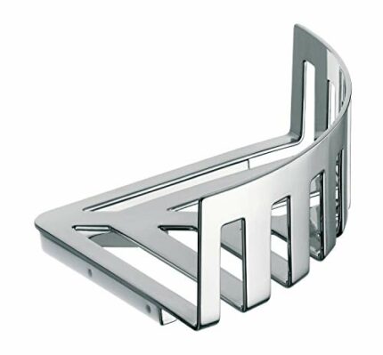 Emco System 2 354500133 Corner Shelf Bathroom Shower Basket Chrome Dimensions 180 mm for Wall Mounting, Metal, One Size