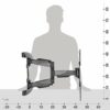 RICOO TV Bracket Tilt Swivel approx 32-55 Inch for LED LCD OLED Curved and Flatscreens S5344 Wall Mount Universal for VESA 100x100-400x400