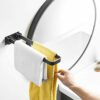 DINGZZ Stainless Steel Bathroom Single Towel Bar Holder Hanging Rack, Brushed Bathroom Towel Bar Rack