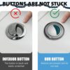 2 Pack Toilet Flush Button Toilet Wire Button Replacement Dual Flush Button Toilet Push Button for Cistern Bathroom Toilet