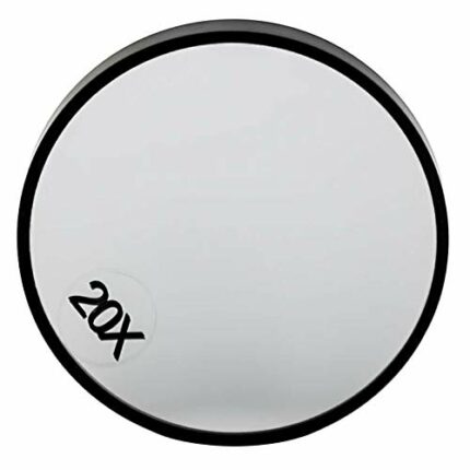 20X Magnifying Mirror Eye Makeup Professional Pocket Vanity Eyebrow Tweezing, Travel Size Suction Magnifier Mirror for Makeup & Bathroom Shaving