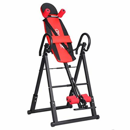 ZXYWW Strength Training Inversion Equipment, Gravity Heavy Duty Inversion Table with Headrest & Adjustable Protective Belt - 300 Lbs Capacity