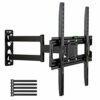 32-65" Single Pendulum Small Base TV Stand Bearing 35KG / 400 * 400 / Up And Down -10~10°4