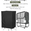 Folding Bed Storage Cover, Falezern 38 in Adjustable Rollaway Bed Cover, Waterproof and Dustproof, with Metal Zipper and Adjustable Drawstring, T