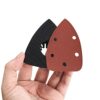 4 Pcs Multi-Tool Sanding Pads Accessories, 80mm Triangle Hook Loop Sanding Pads Replacement Mult Tool for Attaching Pads - Black