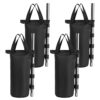 YELAIYEHAO Grade Heavy Duty Double-Stitched Weights Bag, Leg Weights for Pop up Canopy Tent Weighted Feet Bag Sand Bag outdoor bag Black (4 PCS R