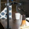 VIVO Full Motion Single VESA Computer Monitor Desk Mount Stand with Articulating Double Center Arm Joint, for up to 32 inch Screens (STAND-V101)