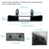 12pcs Bed Slat Centre Caps Holders, 24pcs Side Slat Bracket Cover (63mmx9mm Inside),Replacement Plastic Bed Slat Holders Kits Bundles,for Single
