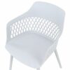 Beliani Set of 2 Dining Chairs Synthetic Material Legs Light Grey Almira