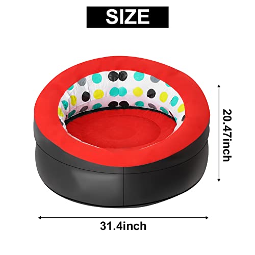 Hausdec Inflatable Lazy Sofa Foldable Chair Portable Outdoor Furniture for Travel Camping Picnic Beach