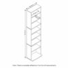 Furinno Space Saving Multimedia Storage Tower, Wood, Espresso, 32.39 (W) x 137.41 (H) x 14.61 (D) cm