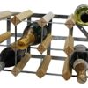DS Wineware 12 Bottle 4X2 Traditional Wine Rack - Fully Assembled - FSC Certified Natural Pine