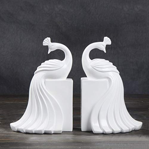 CHUNYU Creative Sculpture Simple Home Living Room Wine Cabinet Bookcase Crafts Ornaments Peacock Book Block Office Book Resin Decoration