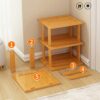 SkiPdr 2-9 Tiers bamboo Shoe Rack - Vertical Narrow Shoe Shelf Storage - Tall Narrow Shoe Organizer for Entryway Closet Hallway
