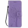 Thoankj Samsung A34 5G Phone Case, PU Leather Flip Notebook Wallet Cover Embossed Cat Tree with Magnetic Stand Card Holder Slot Folio Soft TPU Bu