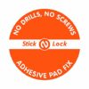 Croydex Rust Free Stick 'N' Lock Plus Large Storage Basket, Metal, Silver