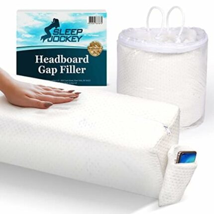 Pillow Wedge for Headboard Gap with Ultra Soft Cover - King Sized Headboard Pillow - Headboard Wedge Pillow, Bed Gap Filler for Headboard, Mattre