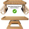 Bamboo Arm Table Clip On Tray Sofa Table for Wide Couches. Couch Arm Tray Table, Portable Table, TV Table and Side Tables for Small Spaces. Stabl