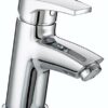 Bristan Orta Chromed Bathroom Basin Sink Monobloc Single Hole Mixer Tap Faucet with Clicker Pop Up Waste (OR BAS C)