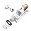 Ibergrif M20522 Toilet Dual Flush Valve with Push Button Toilet Flush System Replacement Adjustable