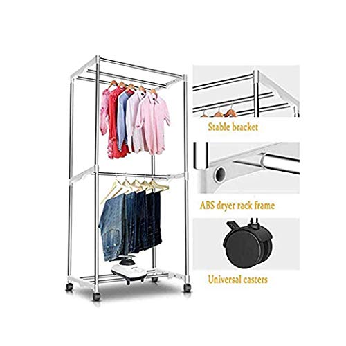 JYDQM Small High power 1000W Dryer Household Silent Folding Dryer Energy saving Indoor Wet Laundry Warm Air Drying Wardrobe