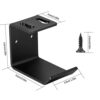 Jttxiu 2 Pieces Headphone Holder Wall Mount, Headphone Holder, Headset Holder, Headphone Stand Hanger for Wireless and Wired Headphones - Black