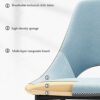 dining chair Kitchen Dining Room Furniture Chairs Dining Chairs Set Of 2 Kitchen Chairs with Technological Fabric Cushion Seat Back, Modern Mid C
