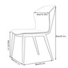 Kitchen Dining Room Furniture Chairs Kitchen Dining Chairs Set Of 4 Modern Microfiber Leather High Back Soft Seat Living Room Chairs Side Chair w