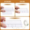20 Pack Cassette Cases Clear Plastic Blank Cassette Tape Audio Cassette Individual Storage with Clear Tape for Blank Voice Recording Cassette Tap