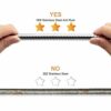 Magichome Stainless Steel Shower Hose, Standard UK Universal Thread Fitting to Fit Any Standard UK Shower Head, 1.5M, Complete with Plastic Washe