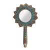 Something Different CK_15031 Hand Mirror | Lotus Flower Chakra | Bronze | H19cm x W10.5cm x D1cm | Pack of 1