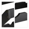 Relaxdays Bamboo Wine Rack, X Shape, 6 Bottles, Country House Style, Small, Folding Bottle Holder, HWD 22 x 36 x 20 cm, Black