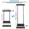 Towel Rack Wall Mounted, Bath Towel Racks with Shelf, Bathroom Towel Storage can Hold Large Bath Sheets, 2 Bar Rail Bathroom Towel Holder, Rolled