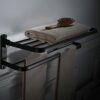 HIGOH Towel Racks,Bathroom Towel Rack Wall Mounted Towel Holder,Bathroom Towel Rack,Aluminum Alloy Oil Brushed Foldable Fixed Bath Towel Holder,F