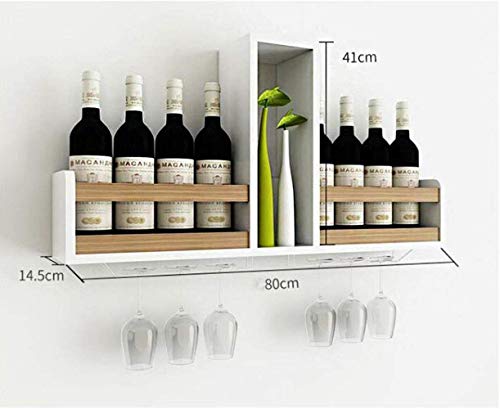 NEOCHY Wine Rack Modern Wall-Mounted Wine Box Home Living Room Simple Decorative Wine Bottle Display Stand