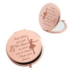 AKTAP Dance Lover Dancer Pocket Travel Makeup Mirror I Hope You Dance Compact Mirror for Dance Team Dancing Lover (Dance Mirror)