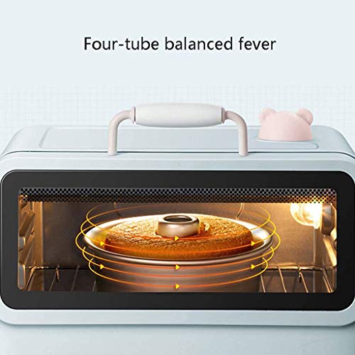 KKYKP 20L Toaster Oven, Multi-function Stainless Steel Finish with Timer - Toast - Bake - Broil Settings, Natural Convection - 1200 Watts of Powe