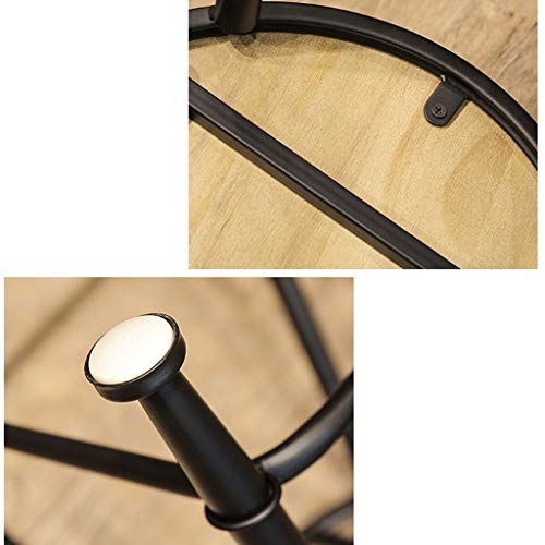 DINGZZ Bar Stool Nordic Minimalist Home Solid Wood High Stool Bar Stool Bar Chair Leisure Back Chair Stool