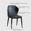 dining chair Kitchen Dining Room Furniture Chairs Modern Leather Dining Chair Water Proof Leather Side Chair With Metal Legs Living Room Bedroom