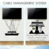 FEBTECH - Projector Shelf for Wall - Wall Mounted Shelf - Floating Shelf for Tv,DVD Players,Games Consoles, Cable Boxes, TV Accessories, 2 Shelf,