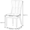 dining chair Kitchen Dining Room Furniture Chairs Dining Chairs Modern Leather High Back Padded Soft Seat Dining Chair Water Proof Leather Side C