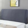 Zoey's store Easy-Going Stretch Bed Headboard Slipcover,Small Square Jacquard Bed Head Cover, Dustproof Protector Cover for Bedroom Decor (Navy B