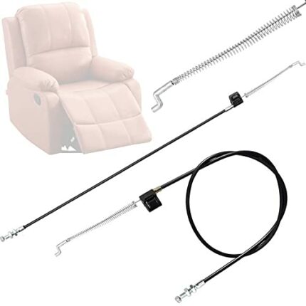 XAVSWRDE 2 PCS Replacement Recliner Cable Metal Recliner Universal Pull Recliner Handle Chair Sofa Handle Cable Durable Couch Release Lever Repla